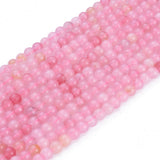 Natural Rose Quartz Beads Strands, Round, 6~6.5mm, Hole: 0.8~1mm, about 60~63pcs/strand, 15 inch~15.5 inch, 10Strand/Set