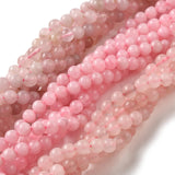 Natural Rose Quartz Beads Strands, Round, 6~6.5mm, Hole: 0.8~1mm, about 60~63pcs/strand, 15 inch~15.5 inch, 10Strand/Set