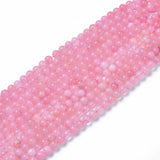 Natural Rose Quartz Beads Strands, Round, 8~8.5mm, Hole: 1mm, about 47pcs/strand, 15 inch~15.5 inch, 10Strand/Set