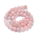 Natural Rose Quartz Beads Strands, Round, 8mm, Hole: 0.8~1mm, about 46pcs/Strand, 14.96 inch(38cm), 10Strand/Set