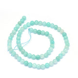 Natural Amazonite Beads Strands, Round, 6mm, Hole: 0.6mm, about 69~71pcs/strand, 15.3~15.7 inch(39~40cm)