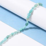 Natural Amazonite Beads Strands, Nuggets, Tumbled Stone, 5~8.5x5.5~7x3.5~4mm, Hole: 0.7mm, about 57pcs/strand, 15.2 inch(38.6cm)