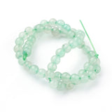 Natural Green Aventurine Beads Strands, Round, Light Green, 4mm, Hole: 1mm, 5Strand/Set