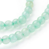 Natural Green Aventurine Beads Strands, Round, Light Green, 4mm, Hole: 1mm, 5Strand/Set