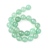 Natural Green Aventurine Beads Strands, Round, Light Green, 8mm, Hole: 1mm, 5Strand/Set