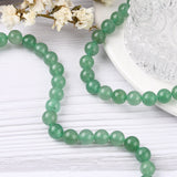 Natural Green Aventurine Beads Strands, Round, Light Green, 8mm, Hole: 1mm, 5Strand/Set