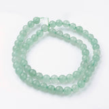 Natural Green Aventurine Bead Strands, Round, 8~8.5mm, Hole: 1mm, about 45~47pcs/strand, 14.9 inch(38cm)