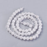 Natural Quartz Crystal Beads Strands, Rock Crystal Beads, Round, 6mm, Hole: 1mm, about 65pcs/strand, 15.1~15.3 inch(38.5~39cm), 5Strand/Set