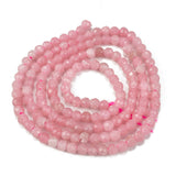 Natural Pink Opal Beads Strands, Faceted, Round, 2x1.5~2mm, Hole: 0.6mm, about 192pcs/strand, 15.08''(38.3cm), 10Strand/Set