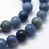 Natural Blue Aventurine Beads Strands, Round, 8mm, Hole: 1mm, about 46pcs/strand, 14.76 inch(37.5cm), 5Strand/Set