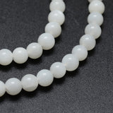 Natural White Moonstone Beads Strands, Round, 4mm, Hole: 0.8mm, about 100pcs/strand, 15.75 inch(40cm), 2Strand/Set