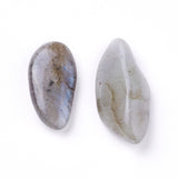 Natural Labradorite Beads, Undrilled/No Hole, Chips, 8~21x7~10x4~6mm 4~6mm, about 100g/bag, 2Bag/Set