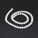 Natural Rainbow Moonstone Beads Strands, Round, 6mm, Hole: 0.8mm, about 62pcs/strand, 15.6 inch(39.8cm), 2Strand/Set