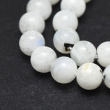 Natural Rainbow Moonstone Beads Strands, Round, 6mm, Hole: 0.8mm, about 62pcs/strand, 15.6 inch(39.8cm), 2Strand/Set