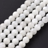 Natural Rainbow Moonstone Beads Strands, Round, 6mm, Hole: 0.8mm, about 62pcs/strand, 15.6 inch(39.8cm), 2Strand/Set