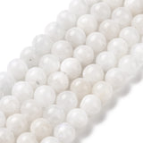 Natural Rainbow Moonstone Beads Strands, Round, 6mm, Hole: 0.8mm, about 62pcs/strand, 15.6 inch(39.8cm), 2Strand/Set