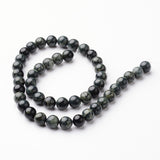 Round Natural Kambaba Jasper Bead Strands, 8mm, hole: 1mm, about 47~48pcs/strand, 15 inch