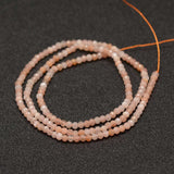 Natural Sunstone Beads Strands, Faceted, Round, 2mm, Hole: 0.5mm, about 178pcs/strand, 15.3 inch(39cm), 2Strand/Set