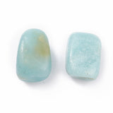 Natural Flower Amazonite Beads, Healing Stones, for Energy Balancing Meditation Therapy, Tumbled Stone, Vase Filler Gems, No Hole/Undrilled, Nuggets, 20~35x13~23x8~22mm, 20pc/Set