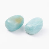 Natural Flower Amazonite Beads, Healing Stones, for Energy Balancing Meditation Therapy, Tumbled Stone, Vase Filler Gems, No Hole/Undrilled, Nuggets, 20~35x13~23x8~22mm, 20pc/Set