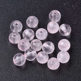 Natural  Rose Quartz Beads Strands, Round, 4mm, Hole: 0.8mm, about 92pcs/strand, 15 inch~16 inch, 5Strand/Set