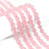 Natural  Rose Quartz Beads Strands, Round, 8mm, Hole: 1mm, about 44~48pcs/strand, 15 inch, 5Strand/Set