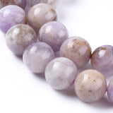 Natural Amethyst Beads Strands, Round, 6mm, Hole: 1mm, about 64pcs/strand, 15.55 inch(39.5cm), 5Strand/Set