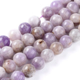 Natural Amethyst Beads Strands, Round, 6mm, Hole: 1mm, about 64pcs/strand, 15.55 inch(39.5cm), 5Strand/Set