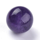 Natural Amethyst Beads, Gemstone Sphere, No Hole/Undrilled, Round, 17.5~18mm, 10pc/Set