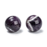 Natural Amethyst Beads, Gemstone Sphere, No Hole/Undrilled, Round, 17.5~18mm, 10pc/Set