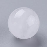 Natural Quartz Crystal Beads, Rock Crystal Beads, Gemstone Sphere, No Hole/Undrilled, Round, 17.5~18mm, 10pc/Set