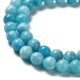 Natural Hemimorphite Beads Strands, Round, 8mm, Hole: 1mm, about 51pcs/strand, 15.75''(40cm)