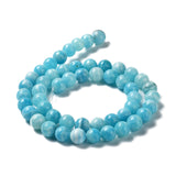 Natural Hemimorphite Beads Strands, Round, 8mm, Hole: 1mm, about 51pcs/strand, 15.75''(40cm)