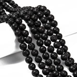 Natural Lava Rock Round Bead Strands, 8mm, Hole: 1mm, about 48pcs/strand, 14.9 inch, 20Strand/Set