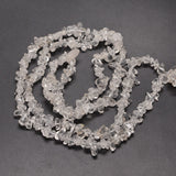 Natural Quartz Crystal Chip Beads Strands, Rock Crystal Beads, 5~8x5~8mm, Hole: 1mm, about 31.5 inch, 10Strand/Set