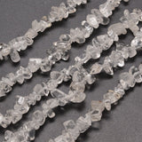 Natural Quartz Crystal Chip Beads Strands, Rock Crystal Beads, 5~8x5~8mm, Hole: 1mm, about 31.5 inch, 10Strand/Set