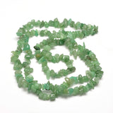 Natural Green Aventurine Chip Bead Strands, 5~8x5~8mm, Hole: 1mm, about 31.5 inch, 10Strand/Set