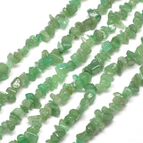 Natural Green Aventurine Chip Bead Strands, 5~8x5~8mm, Hole: 1mm, about 31.5 inch, 10Strand/Set