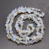 Opalite Chip Bead Strands, 5~8x5~8mm, Hole: 1mm, about 31.5 inch, 10Strand/Set