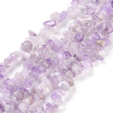 Natural Amethyst Chip Bead Strands, 5~8x5~8mm, Hole: 1mm, about 31.5 inch, 10Strand/Set