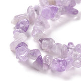 Natural Amethyst Chip Bead Strands, 5~8x5~8mm, Hole: 1mm, about 31.5 inch, 10Strand/Set