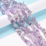 Natural Amethyst Chip Bead Strands, 5~8x5~8mm, Hole: 1mm, about 31.5 inch, 10Strand/Set