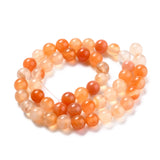 Natural Carnelian Beads Strands, Round, 8mm, Hole: 1mm, about 45pcs/strand, 15 inch, 5Strand/Set