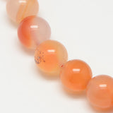 Natural Carnelian Beads Strands, Round, 8mm, Hole: 1mm, about 45pcs/strand, 15 inch, 5Strand/Set