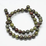 Natural Dragon Blood Beads Strands, Round, 6mm, Hole: 1.2mm, 61pcs/strand, 15.5 inch, 3Strand/Set