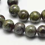 Natural Dragon Blood Beads Strands, Round, 6mm, Hole: 1.2mm, 61pcs/strand, 15.5 inch, 3Strand/Set