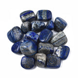 Natural Lapis Lazuli Beads, Tumbled Stone, Healing Stones for 7 Chakras Balancing, Crystal Therapy, Vase Filler Gems, No Hole/Undrilled, Nuggets, 18~30x20~25x7~23mm, about 250~300g/bag