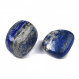 Natural Lapis Lazuli Beads, Tumbled Stone, Healing Stones for 7 Chakras Balancing, Crystal Therapy, Vase Filler Gems, No Hole/Undrilled, Nuggets, 18~30x20~25x7~23mm, about 250~300g/bag