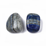 Natural Lapis Lazuli Beads, Tumbled Stone, Healing Stones for 7 Chakras Balancing, Crystal Therapy, Vase Filler Gems, No Hole/Undrilled, Nuggets, 18~30x20~25x7~23mm, about 250~300g/bag