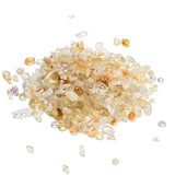 Natural Citrine Chip Beads, No Hole, 2~8x2~4mm, about 8500pcs/500g